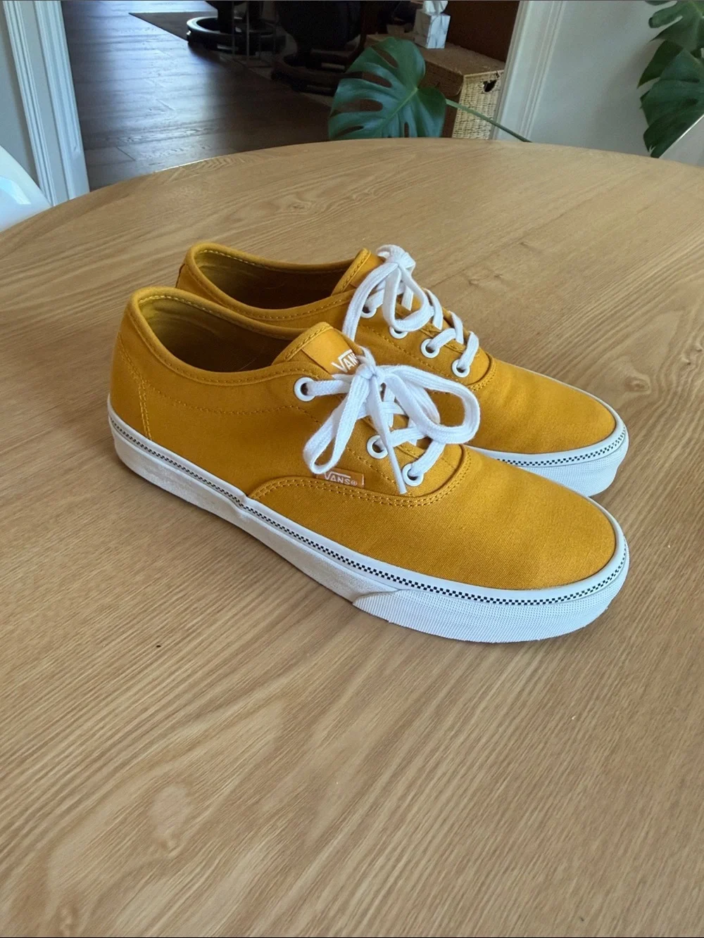 Vans Women’s Doheny Decon Golden Yellow Canvas Sneakers 9
